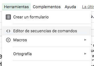 Archivo App Tilt. Editar Secuencia de comandos