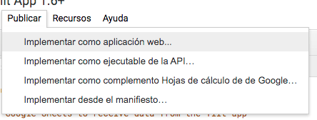 Archivo App Tilt. Publicar como aplicación web