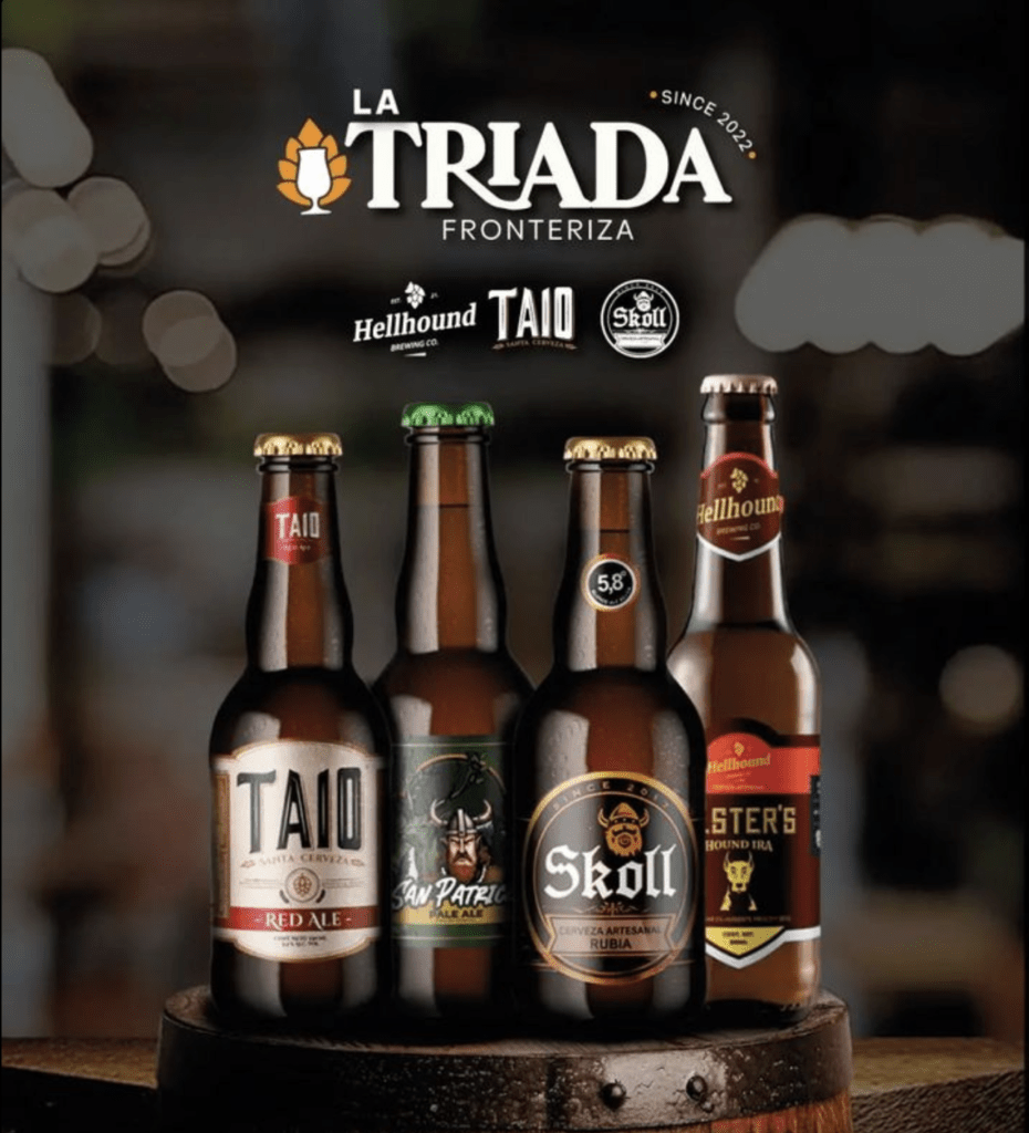 Cerveza artesanal La Triada Fronteriza